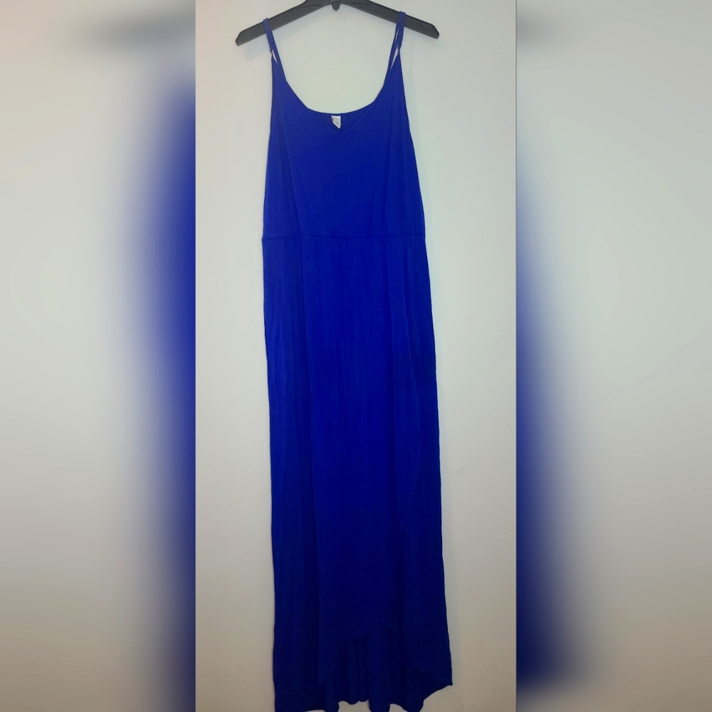 Old Navy Blue Wrap Front Skirt Maxi Dress XL
